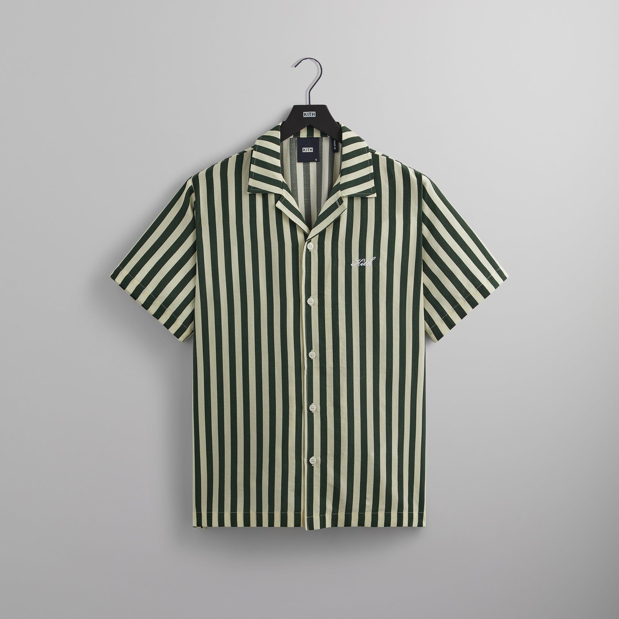 Kith Kith Striped Thompson Camp Collar Shirt - Agate | Parallel Kith Kith Striped Thompson Camp Collar Shirt - Agate | Parallel