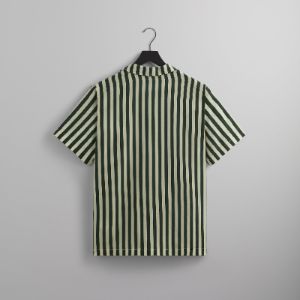 Kith Striped Thompson Camp Collar Shirt - Agate sold by Kith