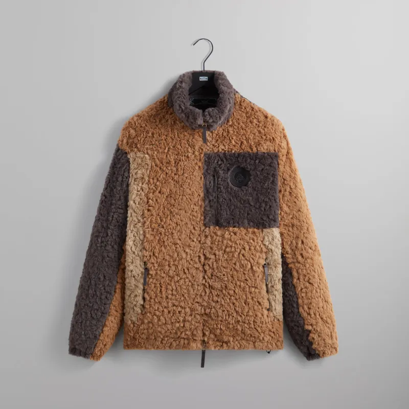 Kith Pinehurst Shaggy Sherpa Full Zip - Strand sold by Kith