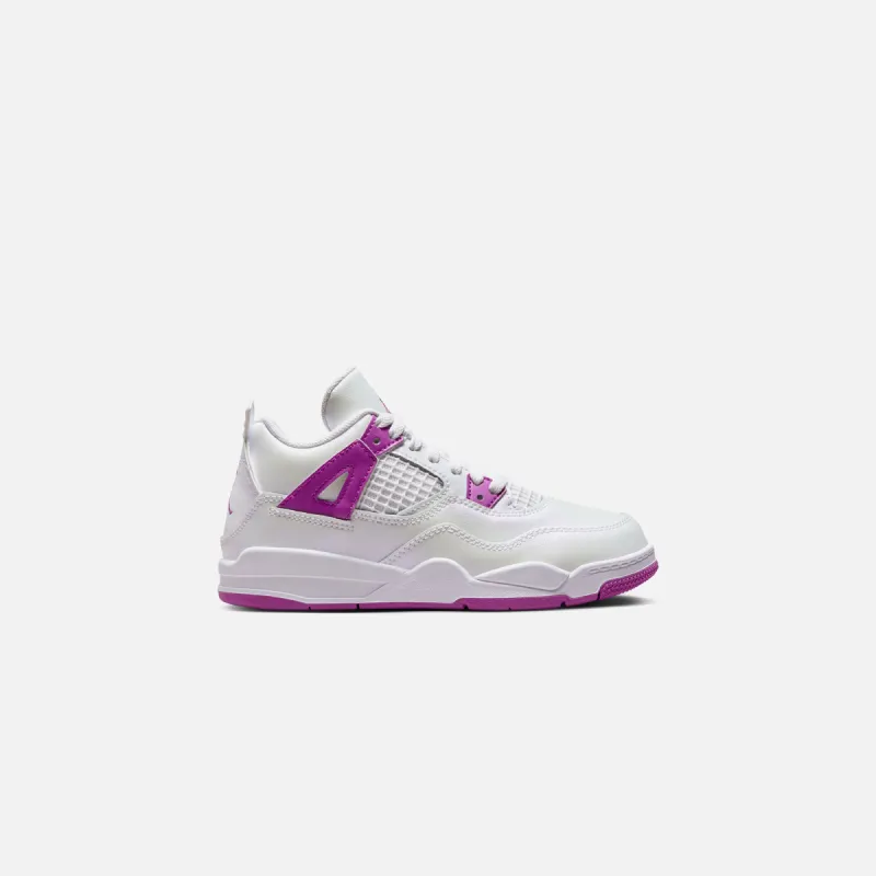 Jordan PS Air Jordan 4 Retro - White / Hyper Violet sold by Kith