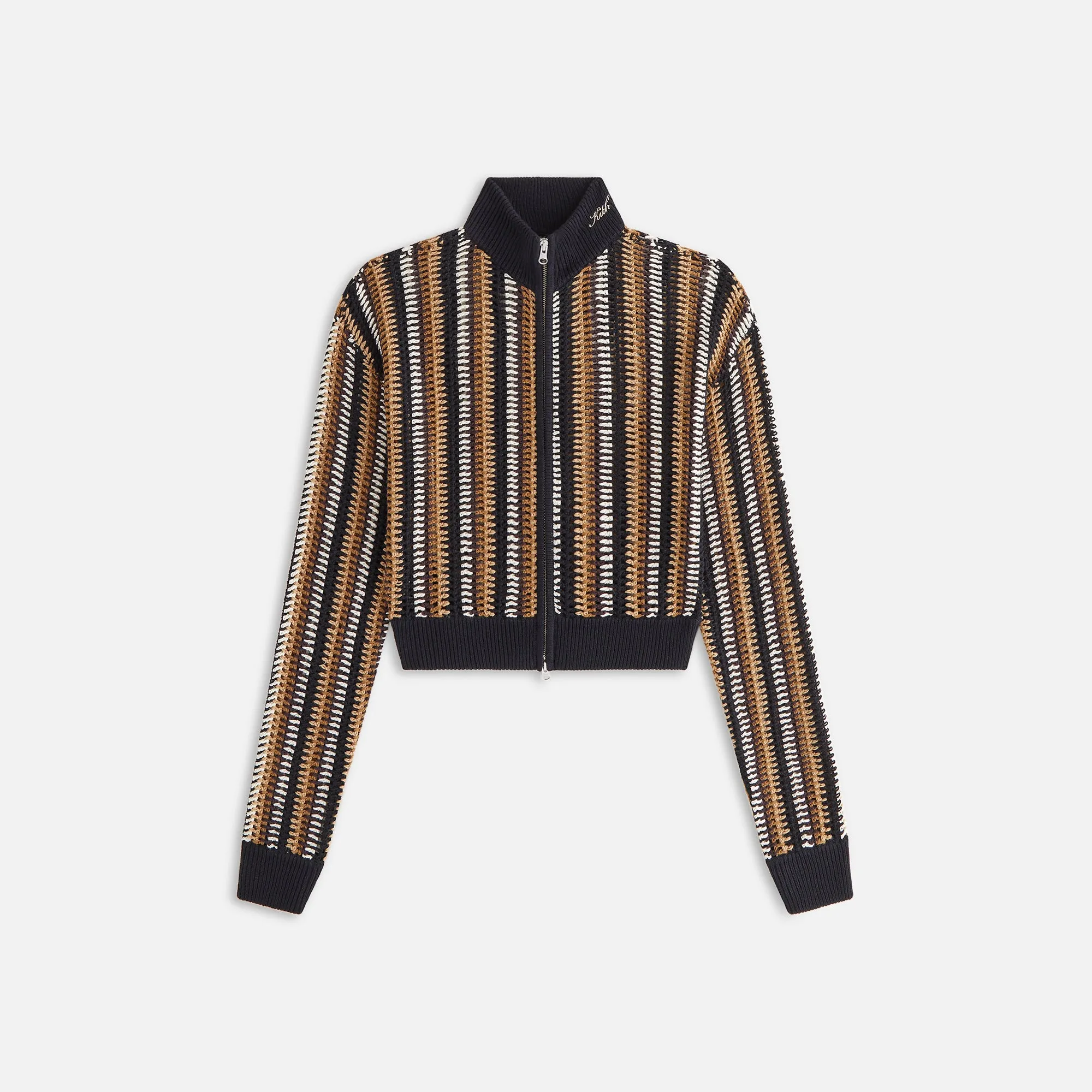 Kith Women Holter Crochet Track Jacket - Black sold by Kith
