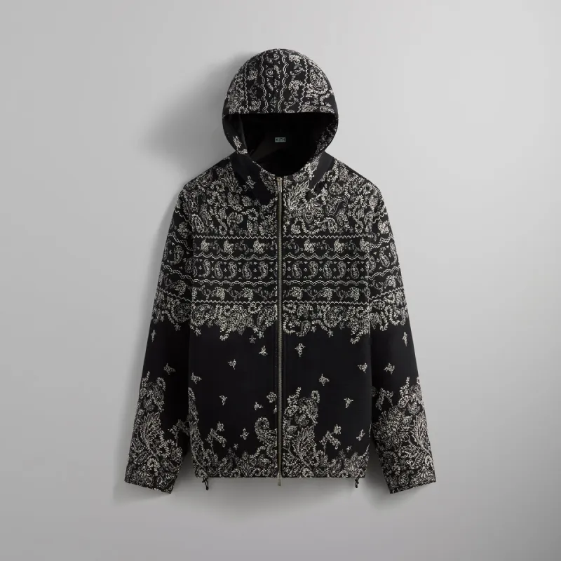 Kith 101 Braden Tapestry Full Zip Hoodie - Black sold by Kith