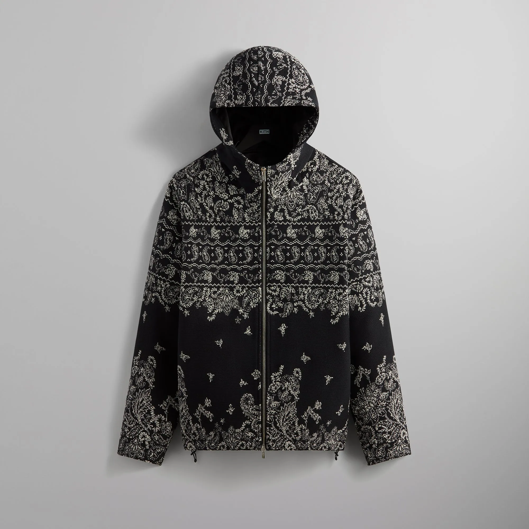 Kith 101 Braden Tapestry Full Zip Hoodie - Black sold by Kith