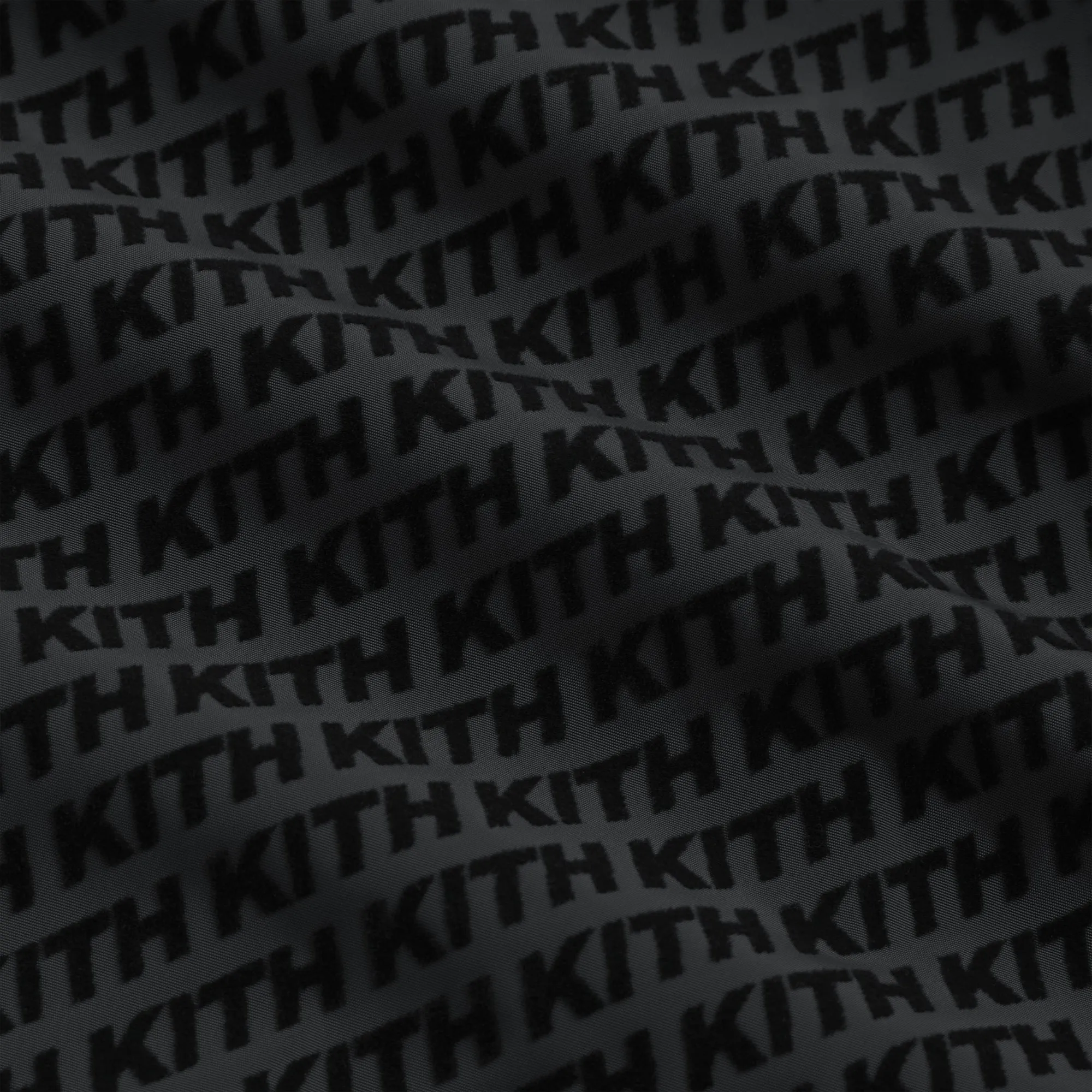 Kith Flocked Italic Monogram Davis Jacket - Black sold by Kith product image thumbnail 5