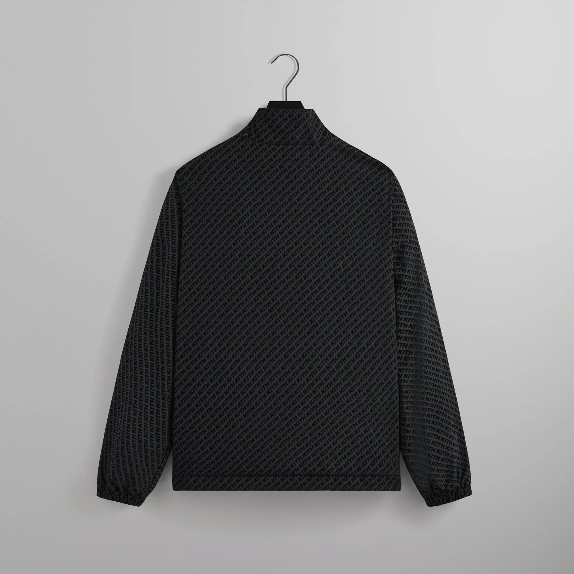 Kith Flocked Italic Monogram Davis Jacket - Black sold by Kith product image thumbnail 2