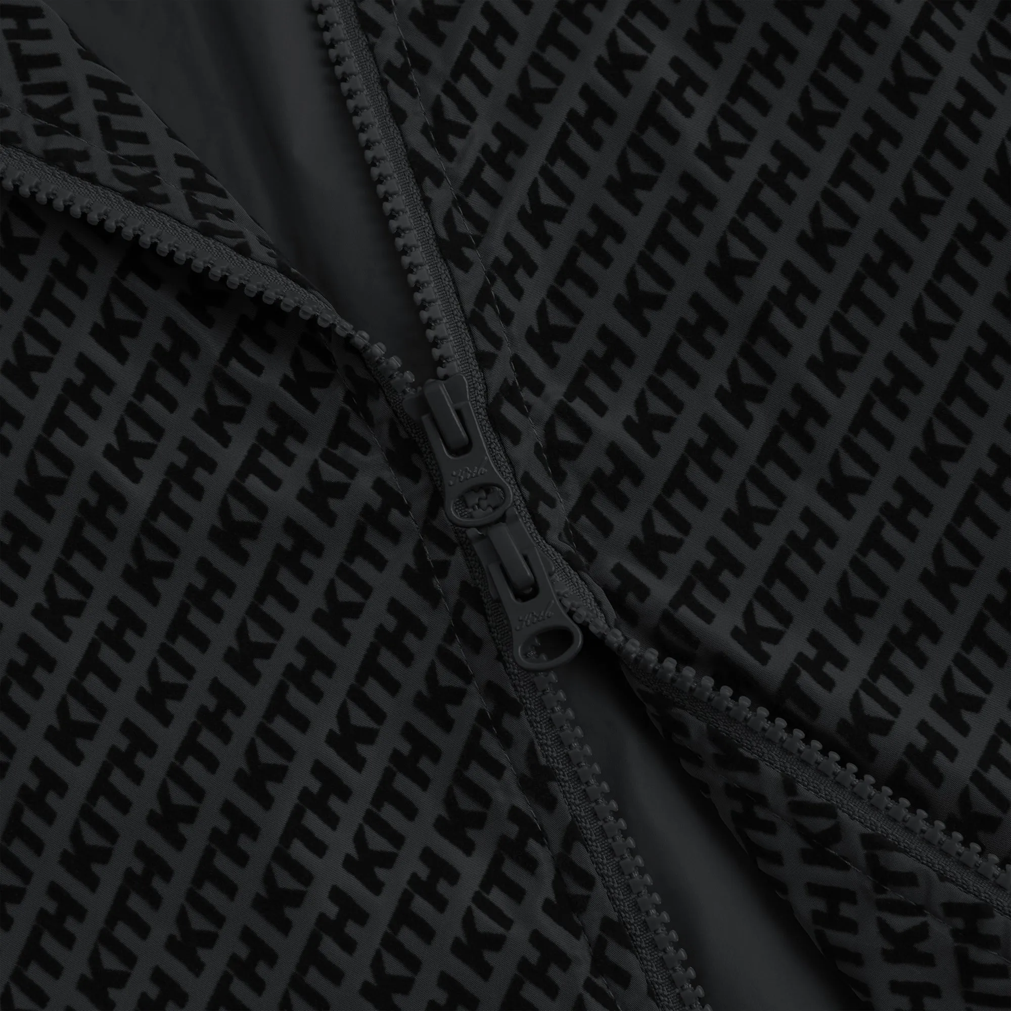 Kith Flocked Italic Monogram Davis Jacket - Black sold by Kith product image thumbnail 3