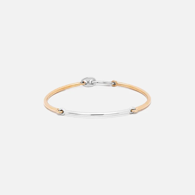 Maor Lyra 2.5MM Bracelet R3C Yellow and White Gold - Gold / White sold by Kith