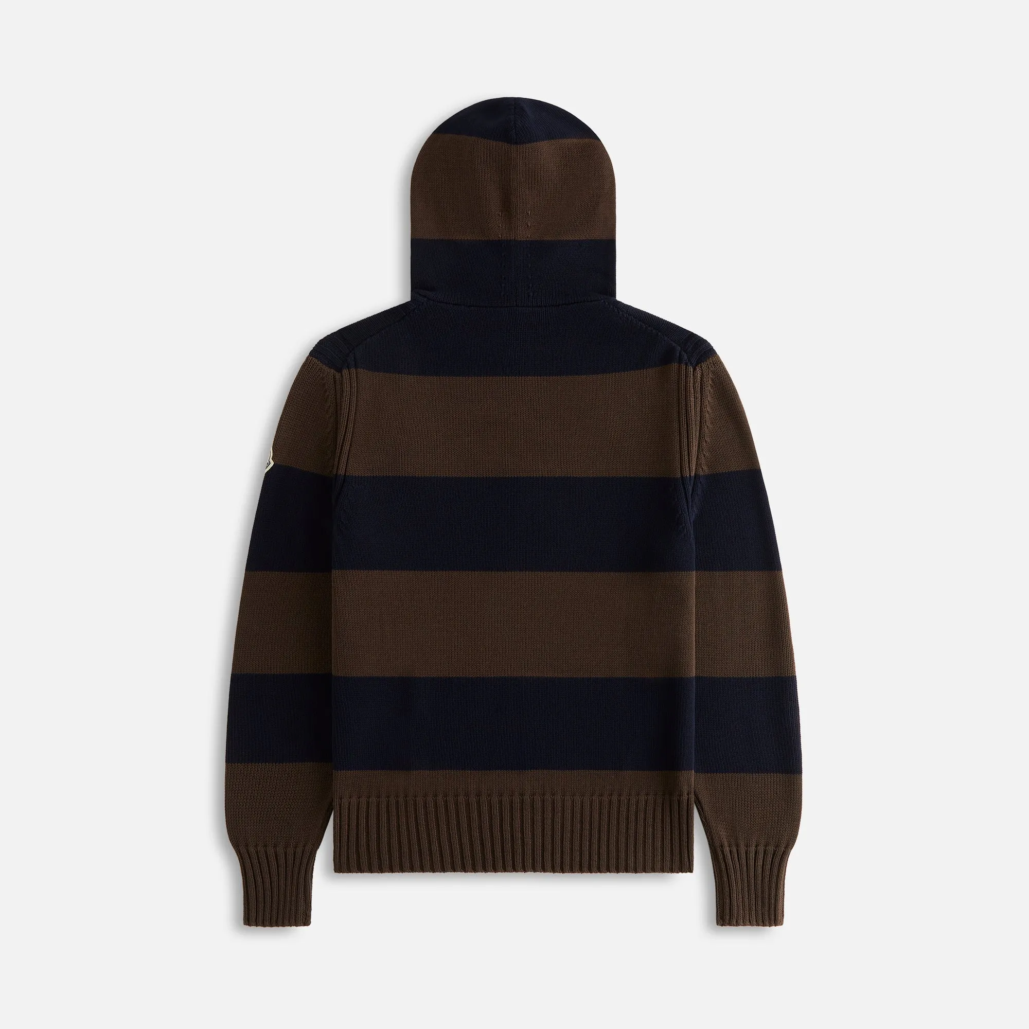 Moncler Striped Cotton Cord Hoodie - Blue / Brown sold by Kith product image thumbnail 2