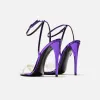 Saint Laurent Gippy 110 Sandal - Violet / Green / Fuxia sold by Kith