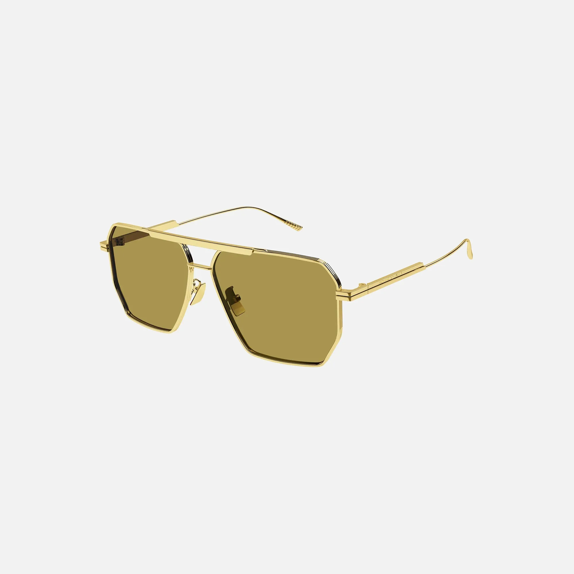 Bottega Veneta Metal Aviator Frames - Gold sold by Kith