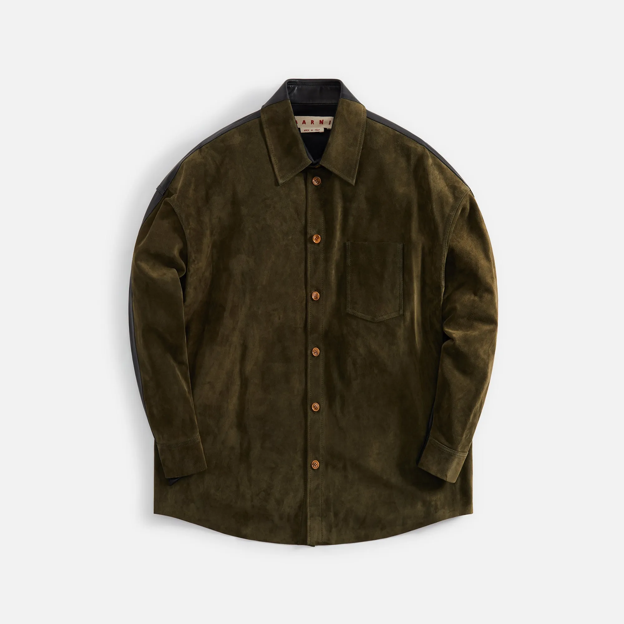 Marni Compact Shirt - Dark Olive sold by Kith