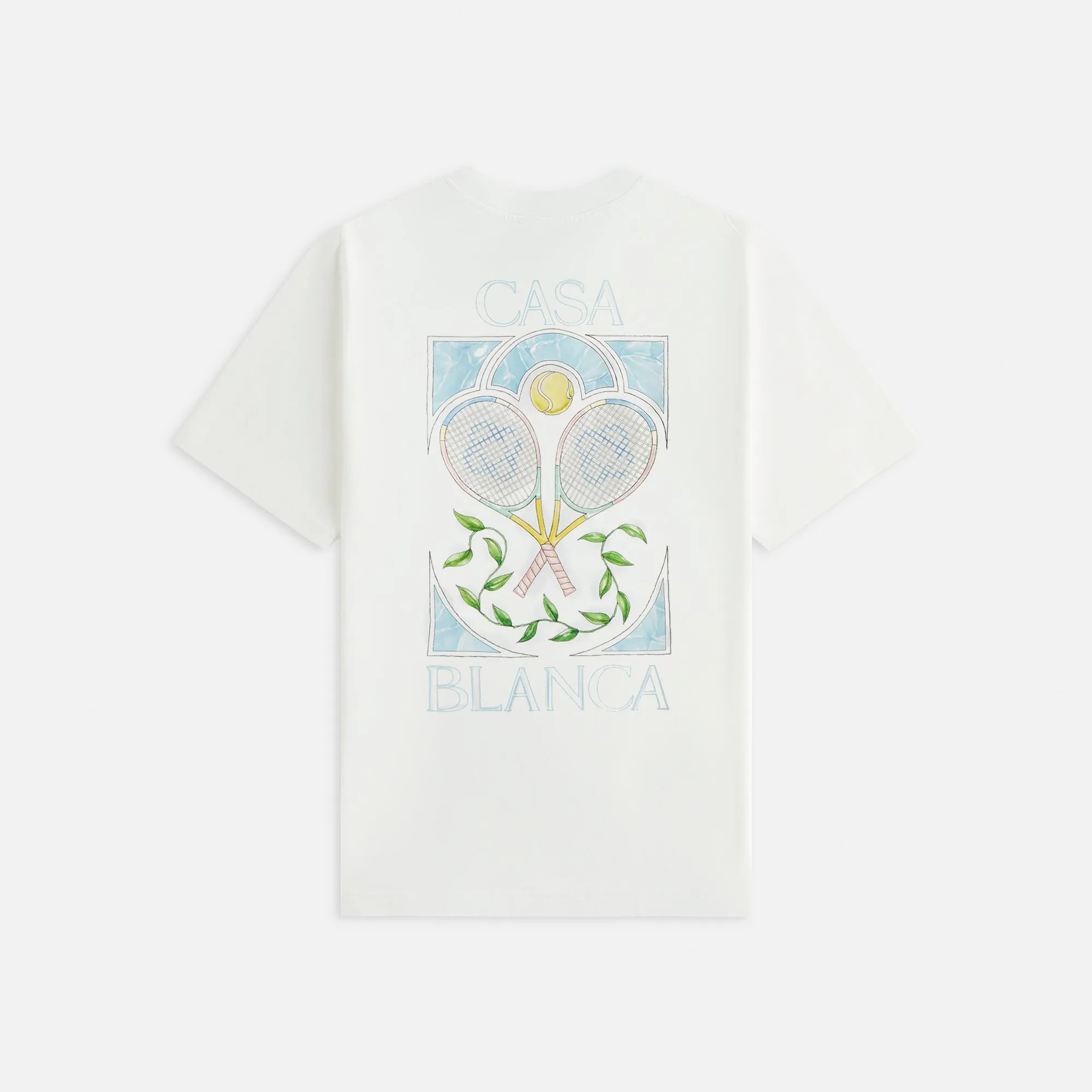 Casablanca Tennis Pastelle Tee - White sold by Kith product image thumbnail 2