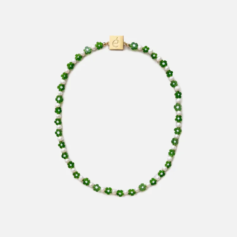 Eliou Amal Necklace - Green / White sold by Kith