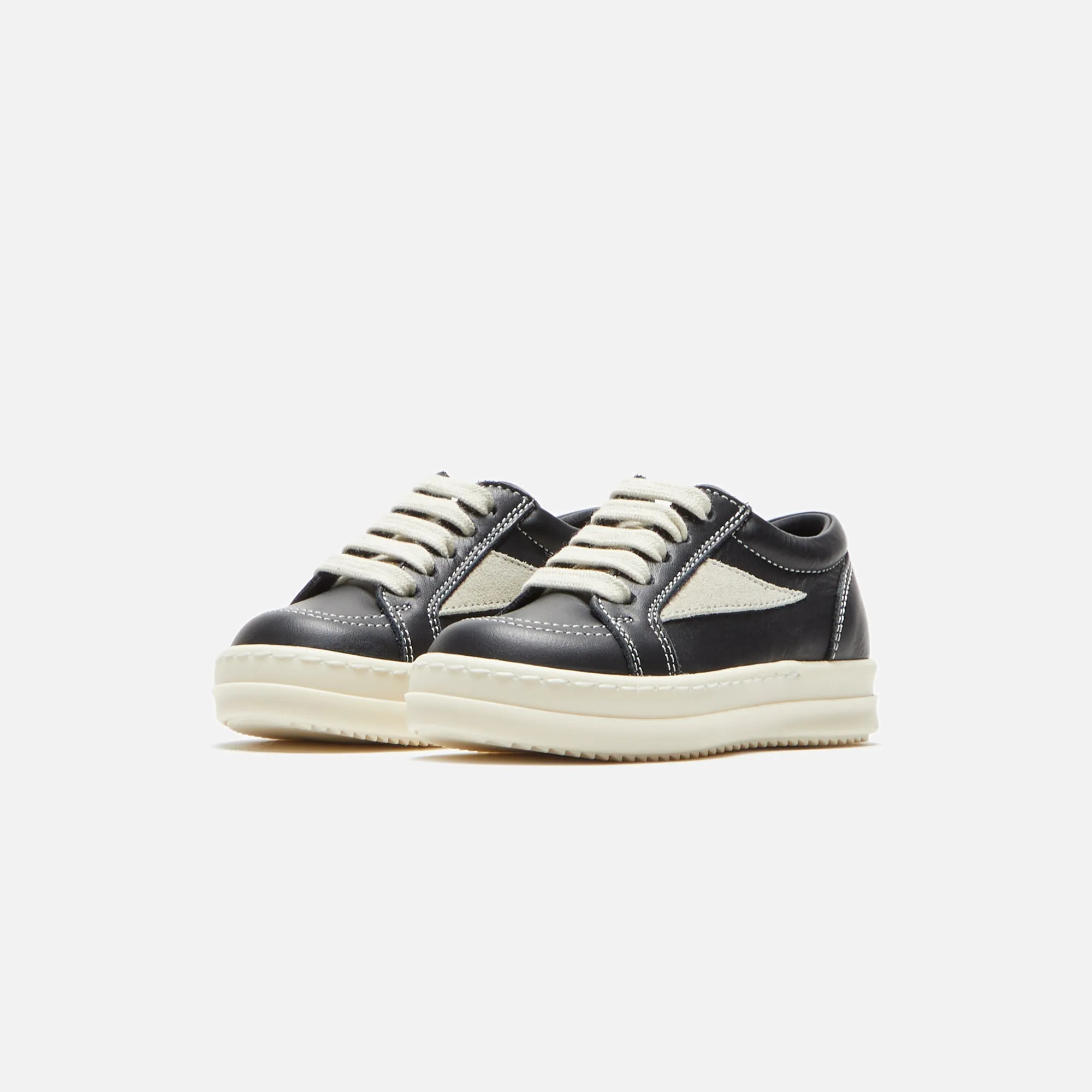 Rick Owens TD Vintage Sneakers - Black / Milk / Milk Scarpe in Pelle sold by Kith product image thumbnail 2