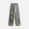 Christopher Esber Silk Parchment Denim Jean - Blue sold by Kith