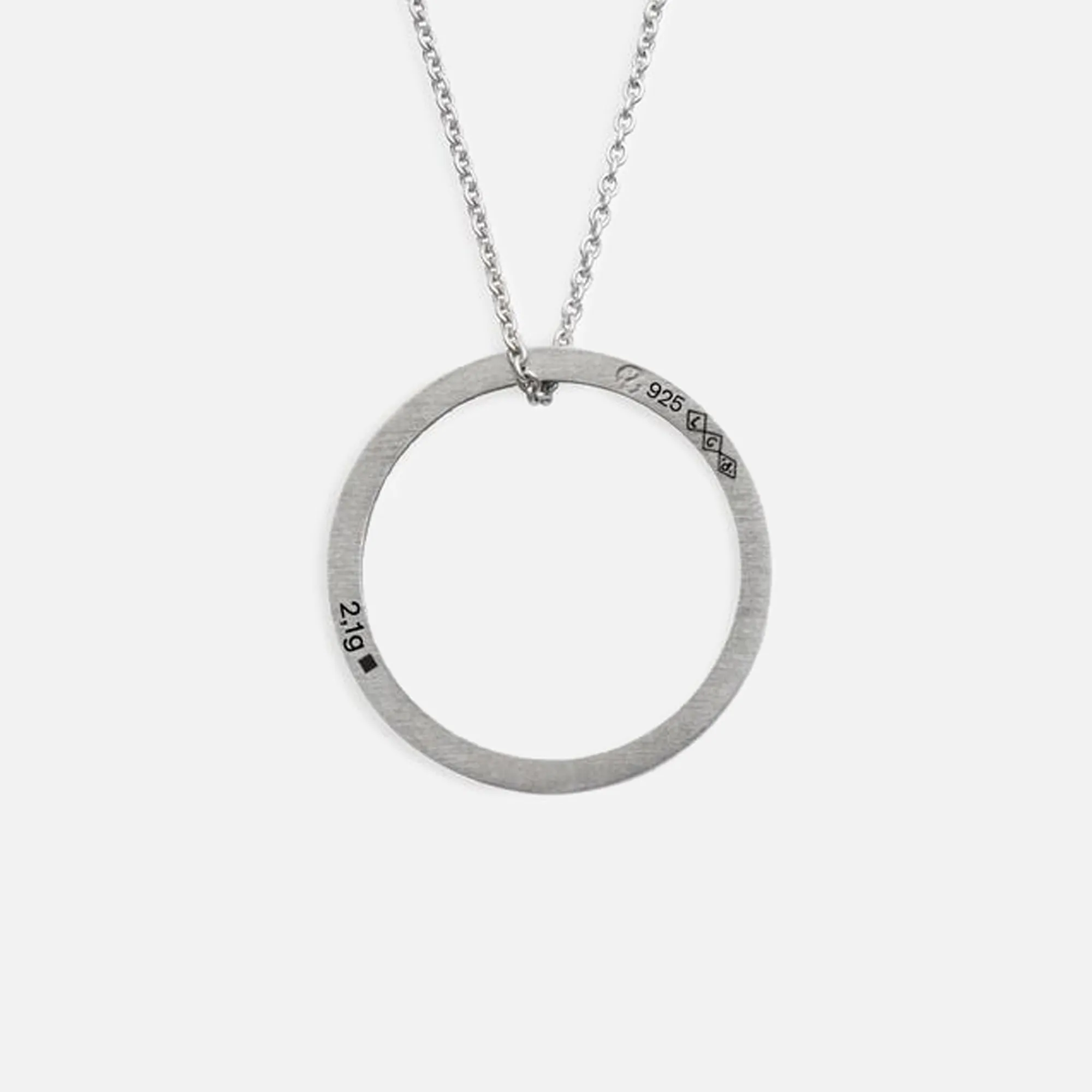 Le Gramme 2.1g Round Pendant with Chain - Silver sold by Kith product image thumbnail 2