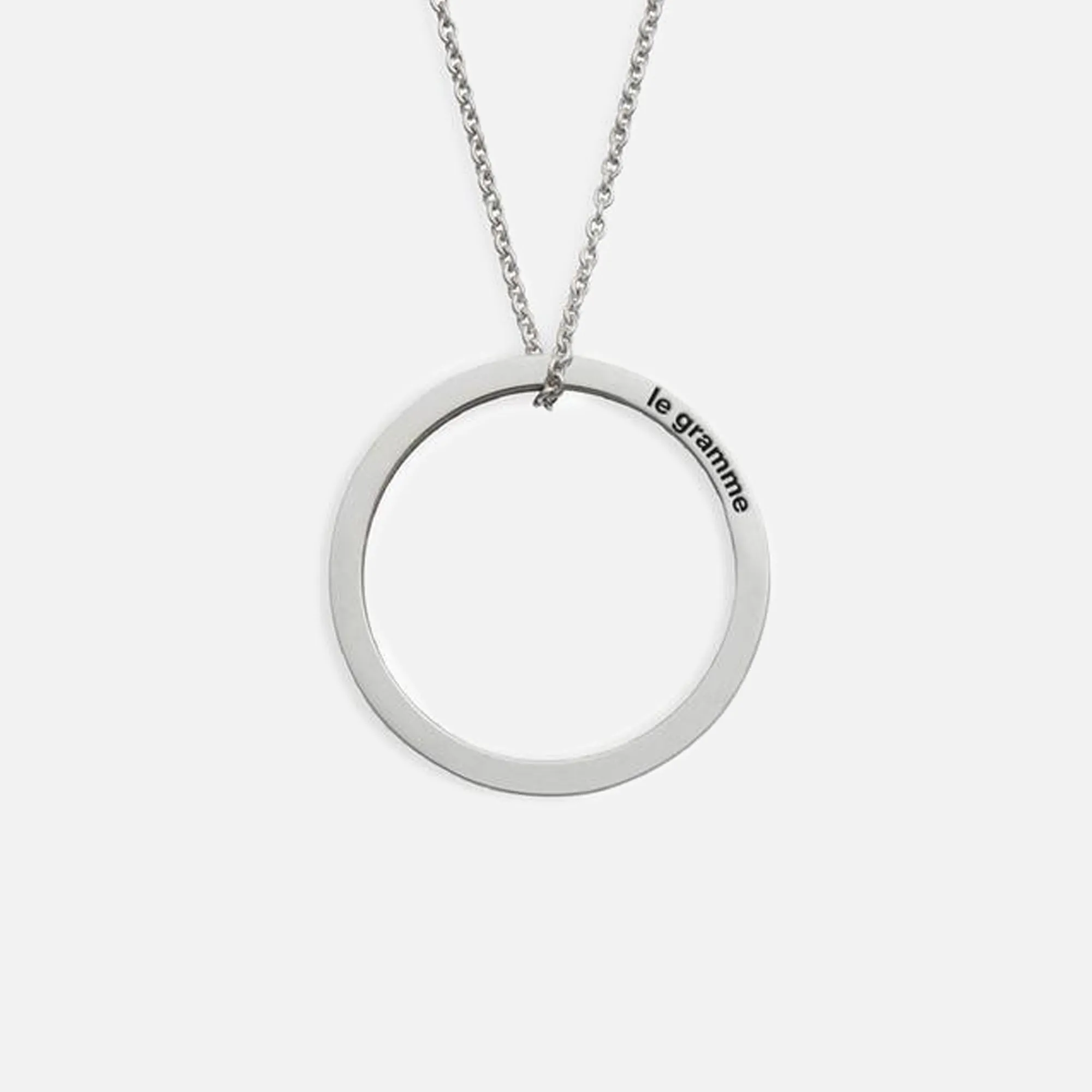 Le Gramme 2.1g Round Pendant with Chain - Silver sold by Kith