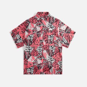 4S Designs Wide Camp Shirt - Pink / Grey sold by Kith