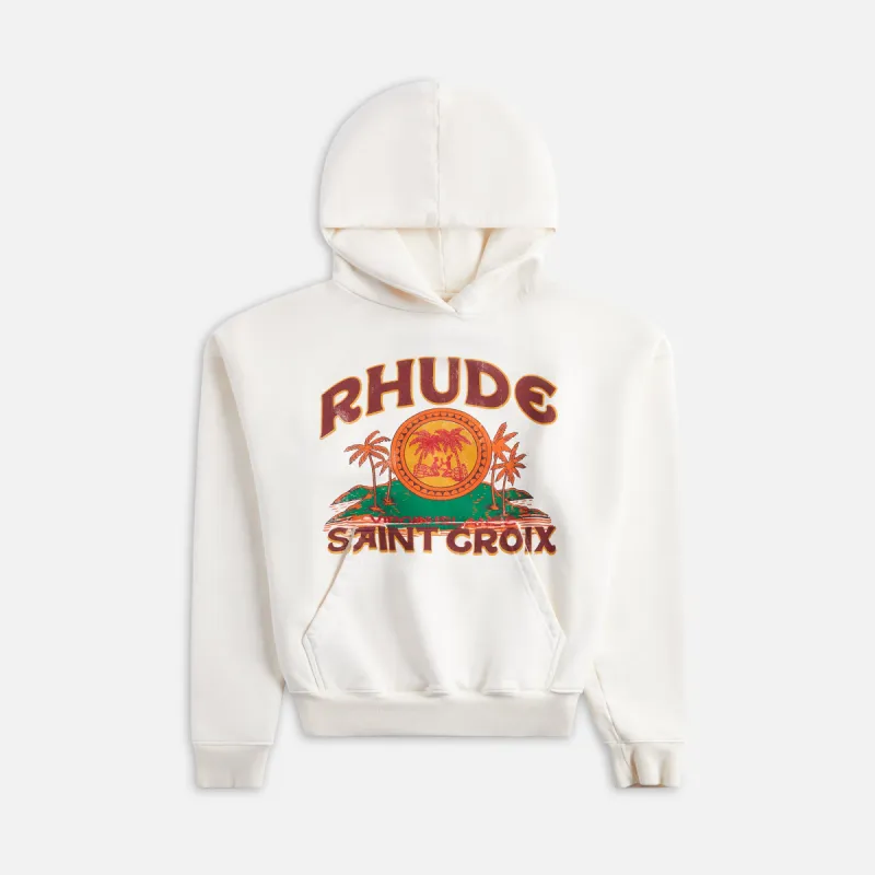 Rhude St. Croix Hoodie Vintage - White sold by Kith