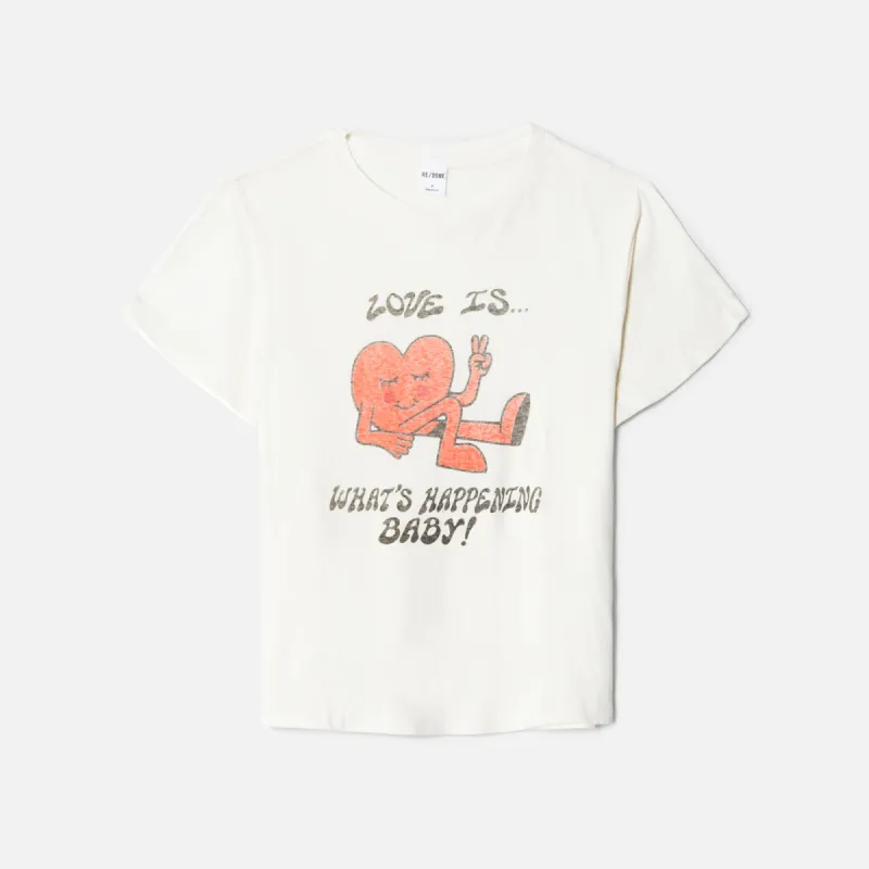 ReDone Classic What's Happening Tee - Vintage White sold by Kith