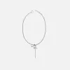 Justine Clenquet Evie Necklace - Palladium sold by Kith