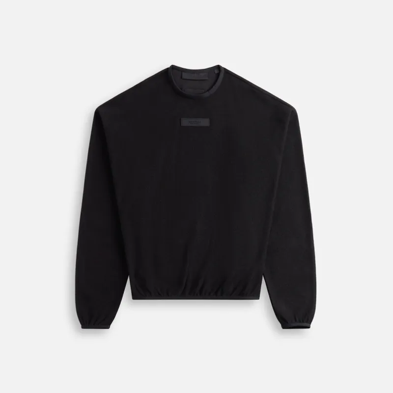 Essentials Crewneck Sweater - Jet Black sold by Kith