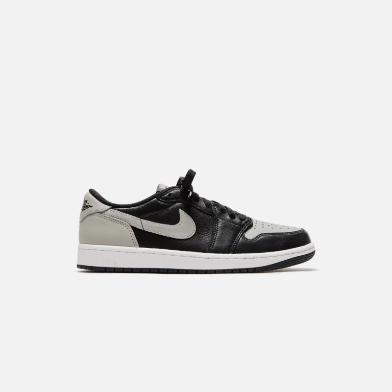 Jordan Air Jordan 1 Low OG - Black / Medium Grey / White sold by Kith