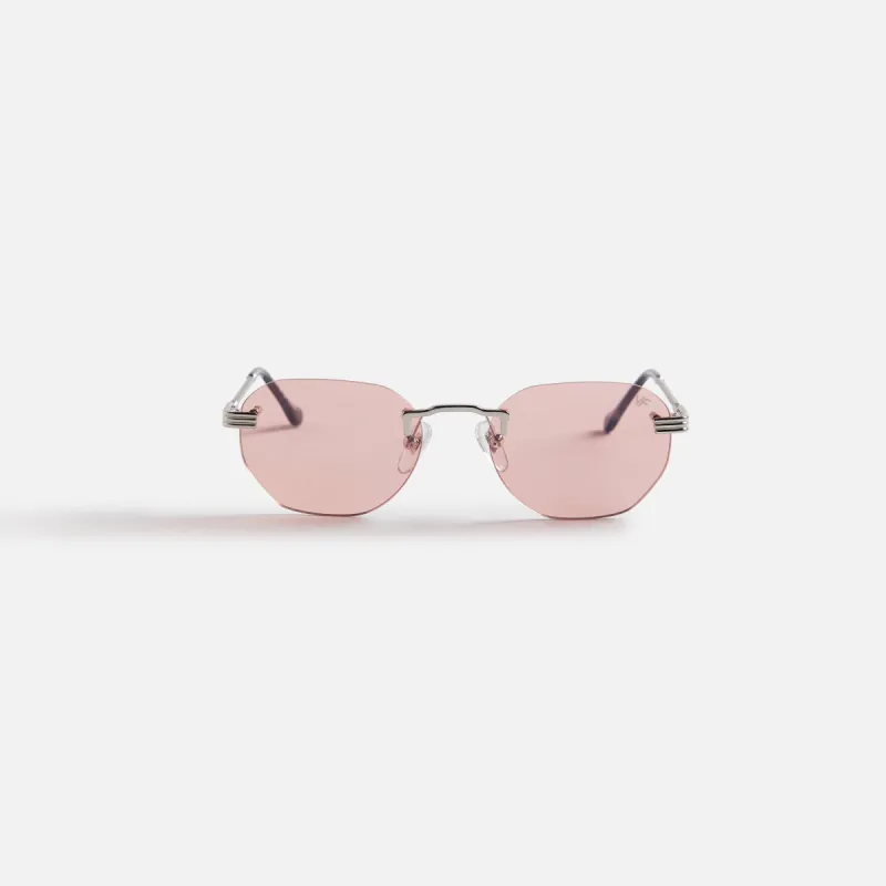 Vintage Frames Detroit Player Drill Mount 24Kt White Gold - Blossom Pink sold by Kith