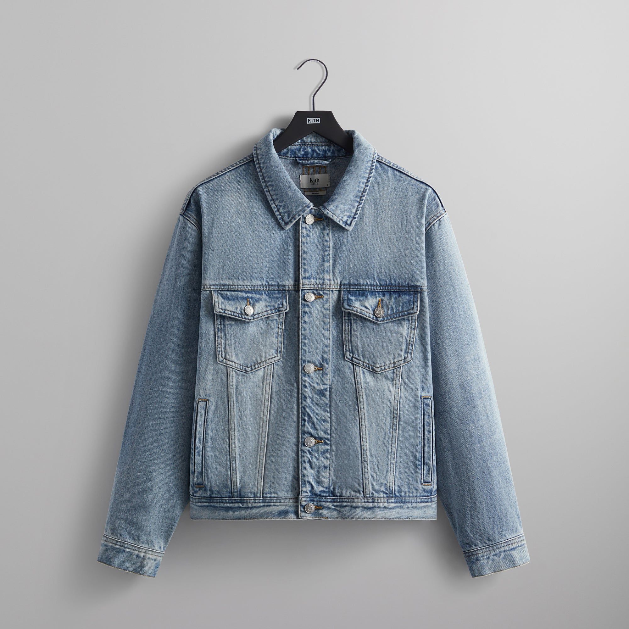 Kith Centre Denim Jacket - Light Indigo sold by Kith