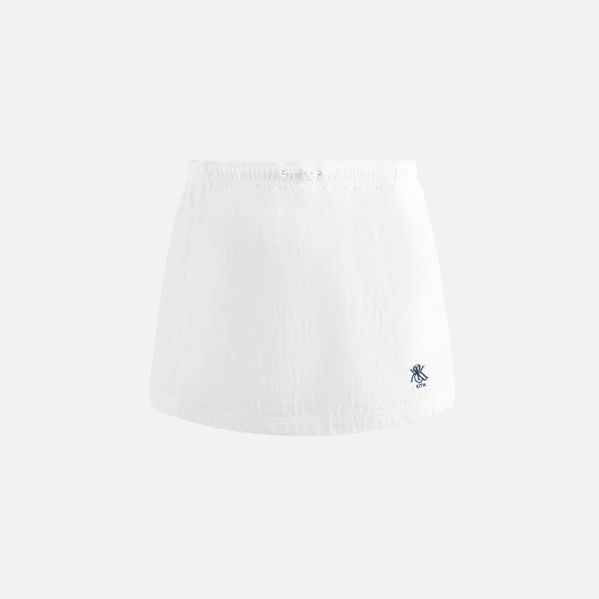 Kith Women Lowen Nylon Track Skirt - White sold by Kith