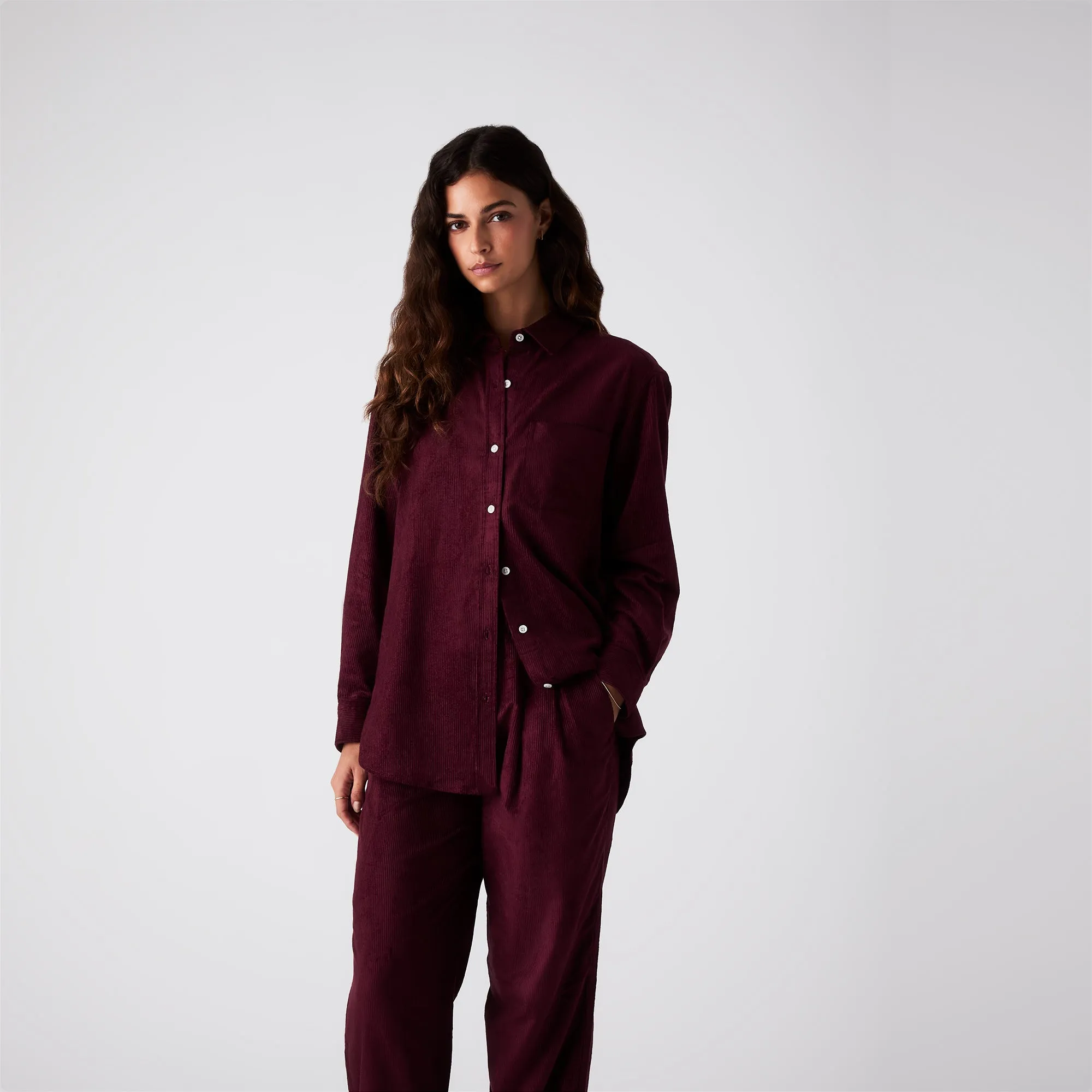 Kith Women Ora II Cord Shirt - Magma sold by Kith product image thumbnail 2