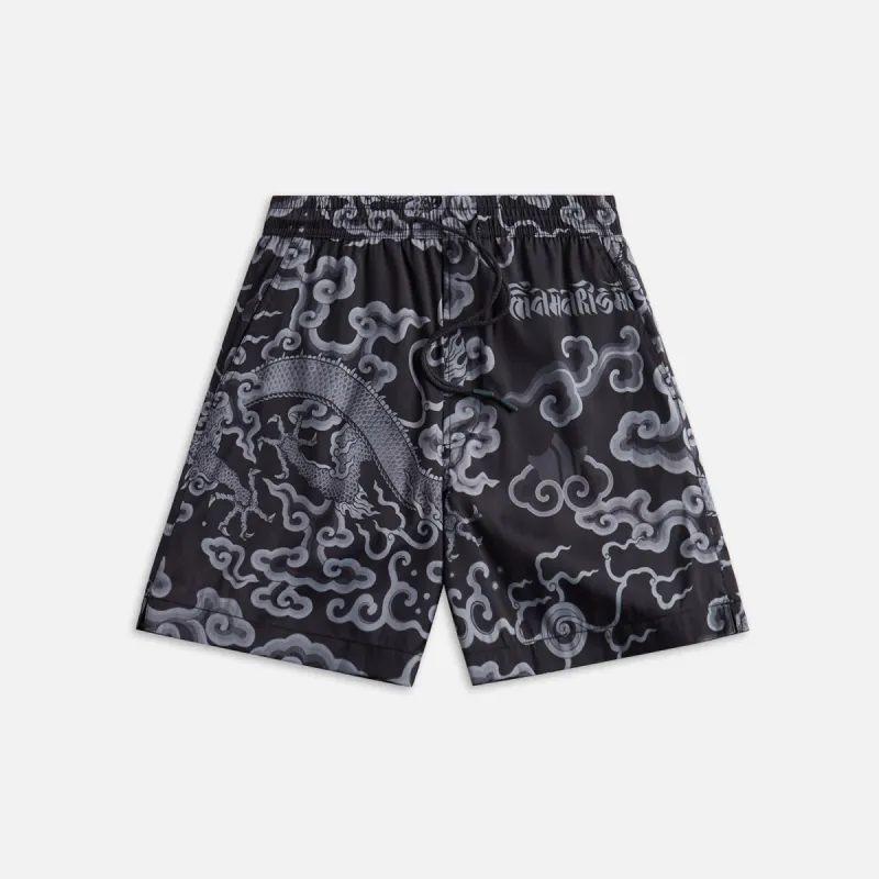 Maharishi Cloud Dragon Swim Shorts - Black sold by Kith