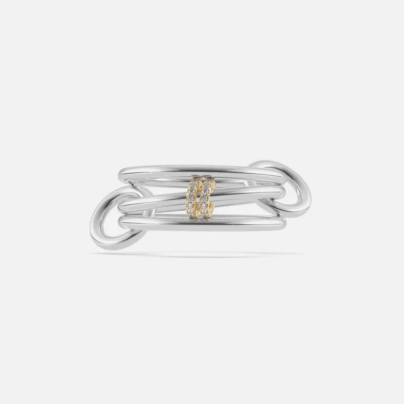 Spinelli Kilcollin Acacia Gris Ring - Silver / Gold sold by Kith