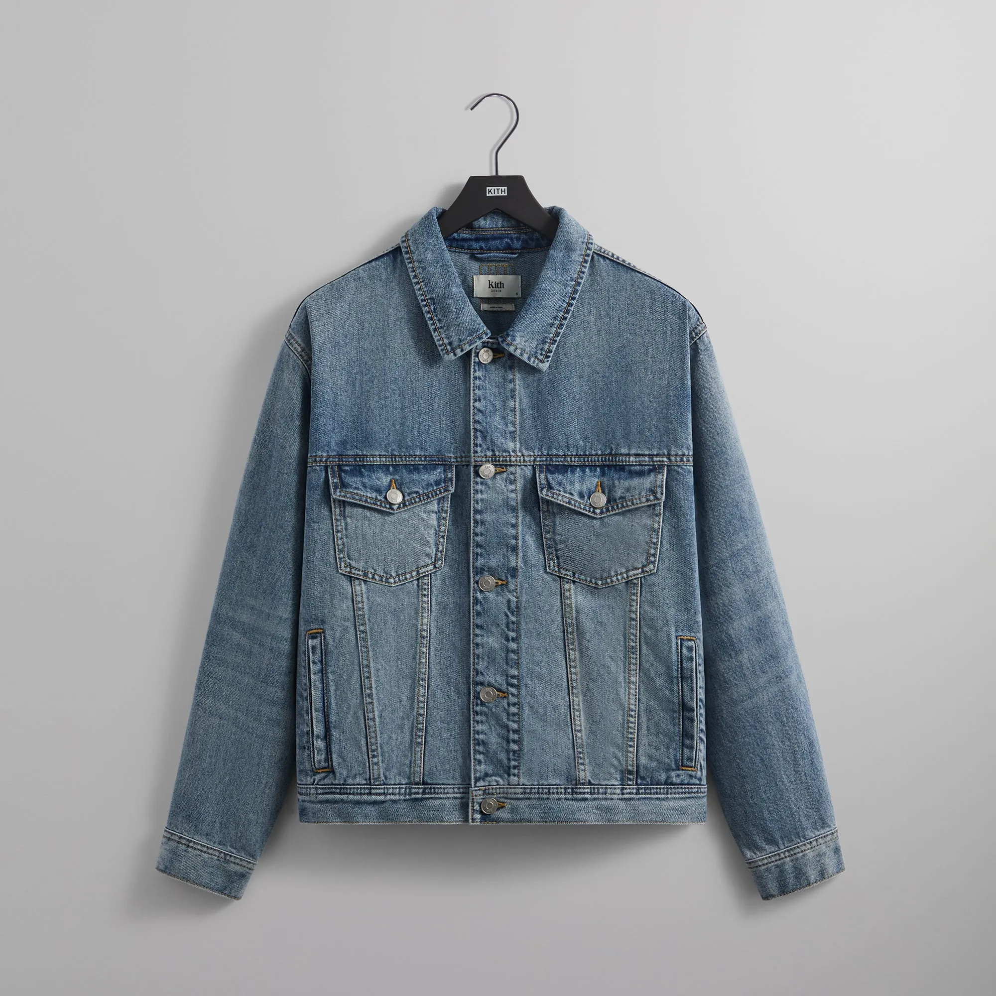 Kith Centre Denim Jacket - Dark Indigo sold by Kith
