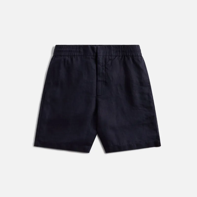 Orlebar Brown Cornell Linen Short - Night Iris sold by Kith