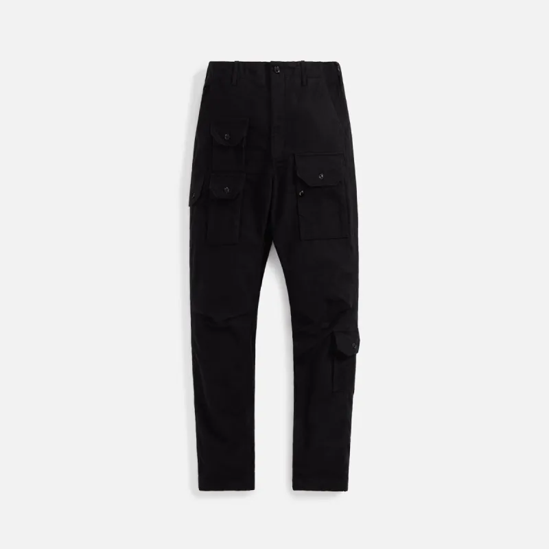 Engineered Garments Cotton Moleskin Flight Pant - Black sold by Kith