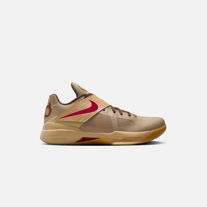 Nike KD IV - Khaki / Noble Red / Sesame / Cacao Wow / Gum Yellow sold by Kith