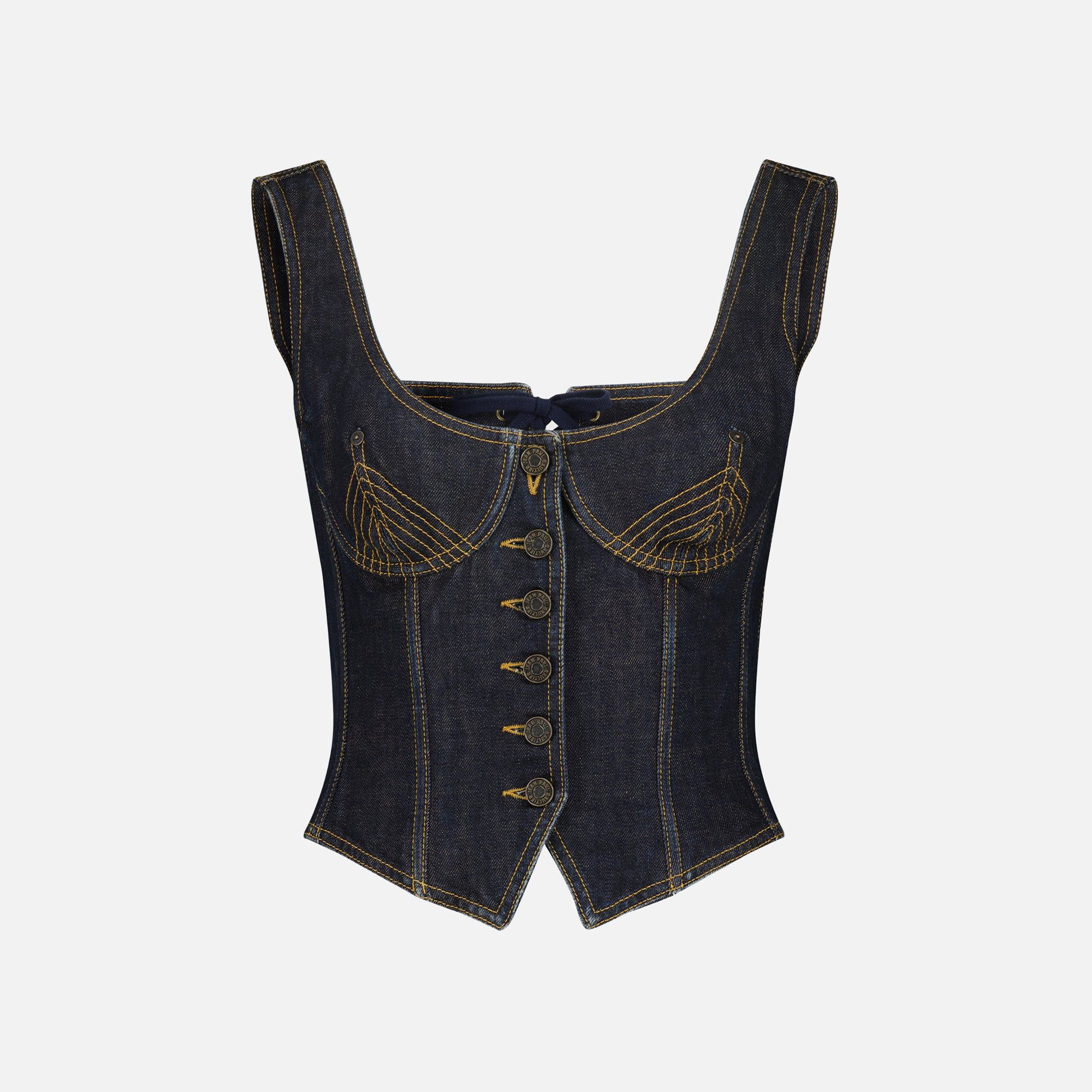 Jean Paul Gaultier Denim Bustier - Indigo sold by Kith