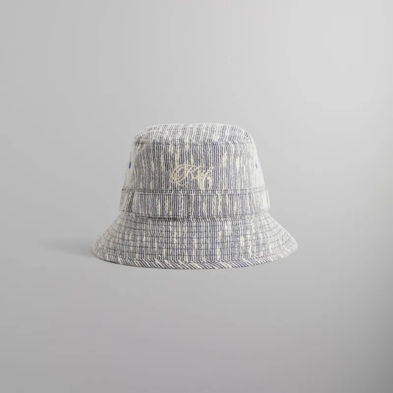 Kith Slub Boucle Clemens Bucket Hat - Ink made by Kith