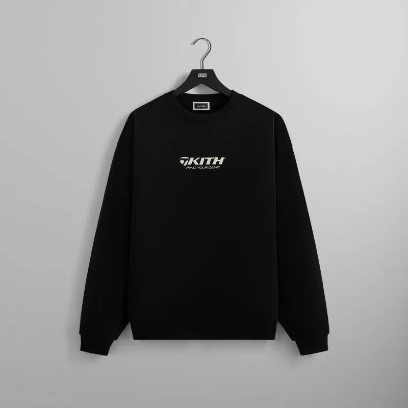 Kith for TaylorMade Find Your Game Nelson Crewneck - Black sold by Kith