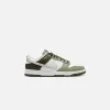 Nike Dunk Low - White / Light Bone / Oil Green / Cargo Khaki sold by Kith