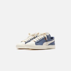 Puma x Rhuigi Clyde - Pristine / Inky Blue sold by Kith