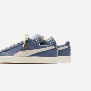 Puma x Rhuigi Clyde - Pristine / Inky Blue sold by Kith