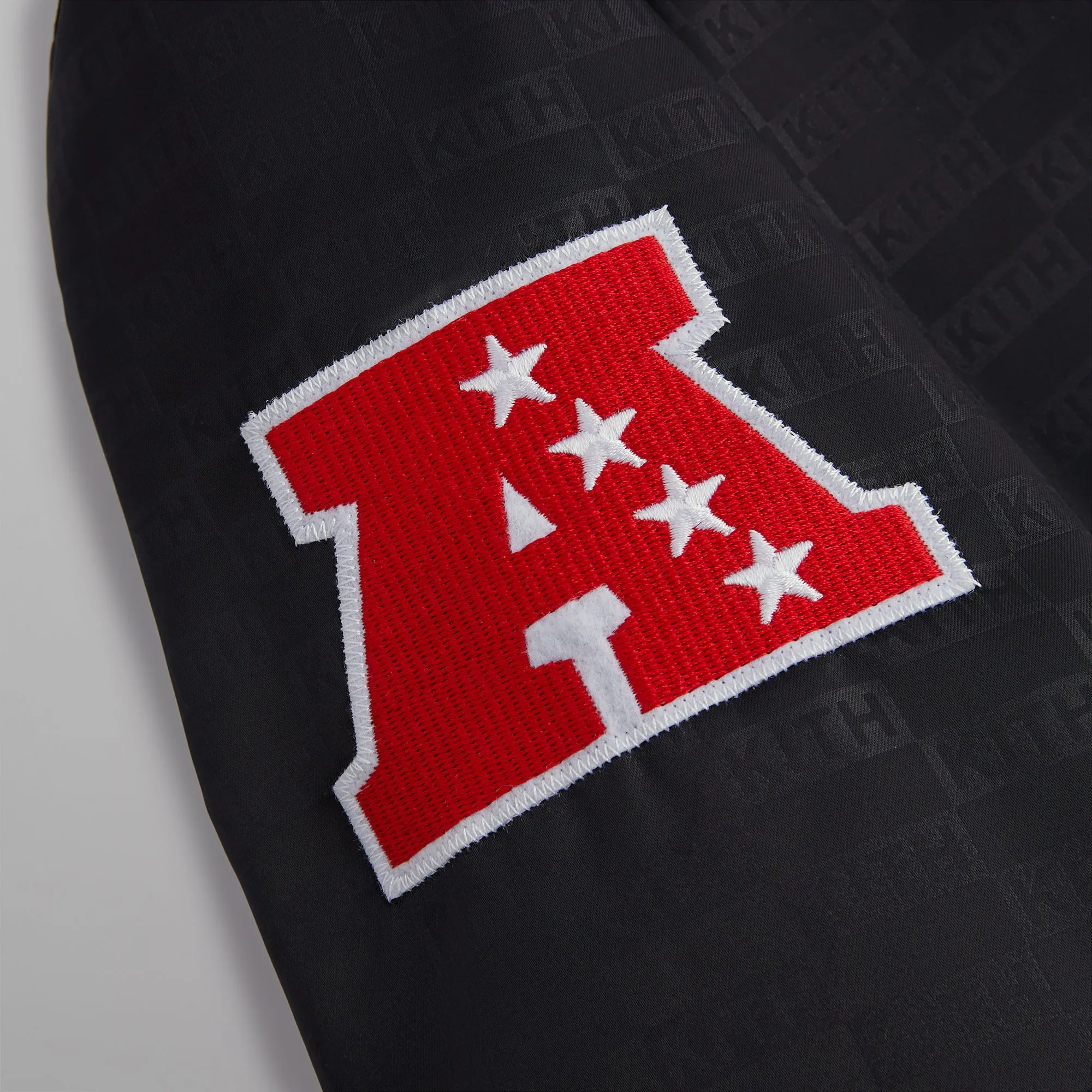 Kith for the NFL: Raiders Satin Bomber Jacket - Black sold by Kith product image thumbnail 4