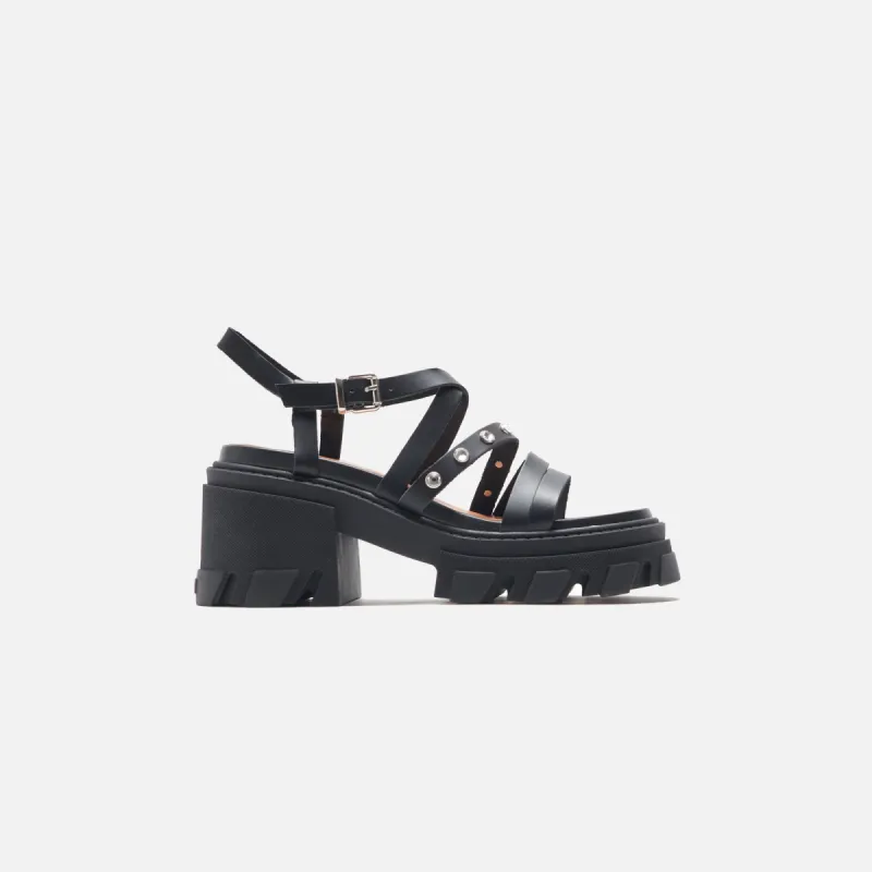 Ganni Cleated Strappy Sandal - Black sold by Kith