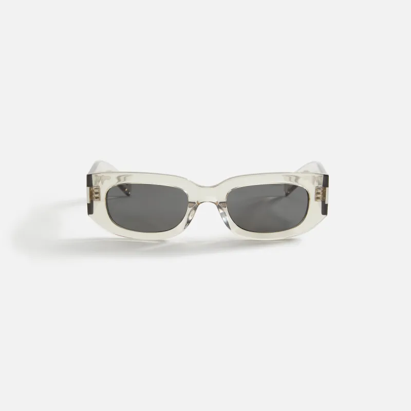 Saint Laurent SL 697 Acetate Frame - Clear sold by Kith
