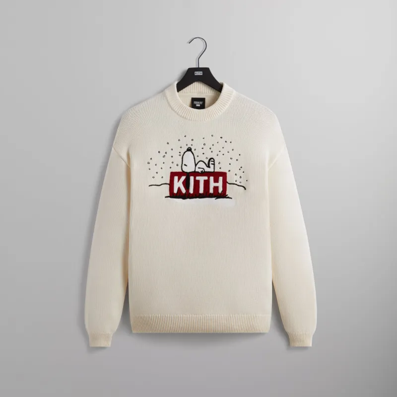 Kith for Peanuts Snoopy Sweater - Sandrift made by Kith