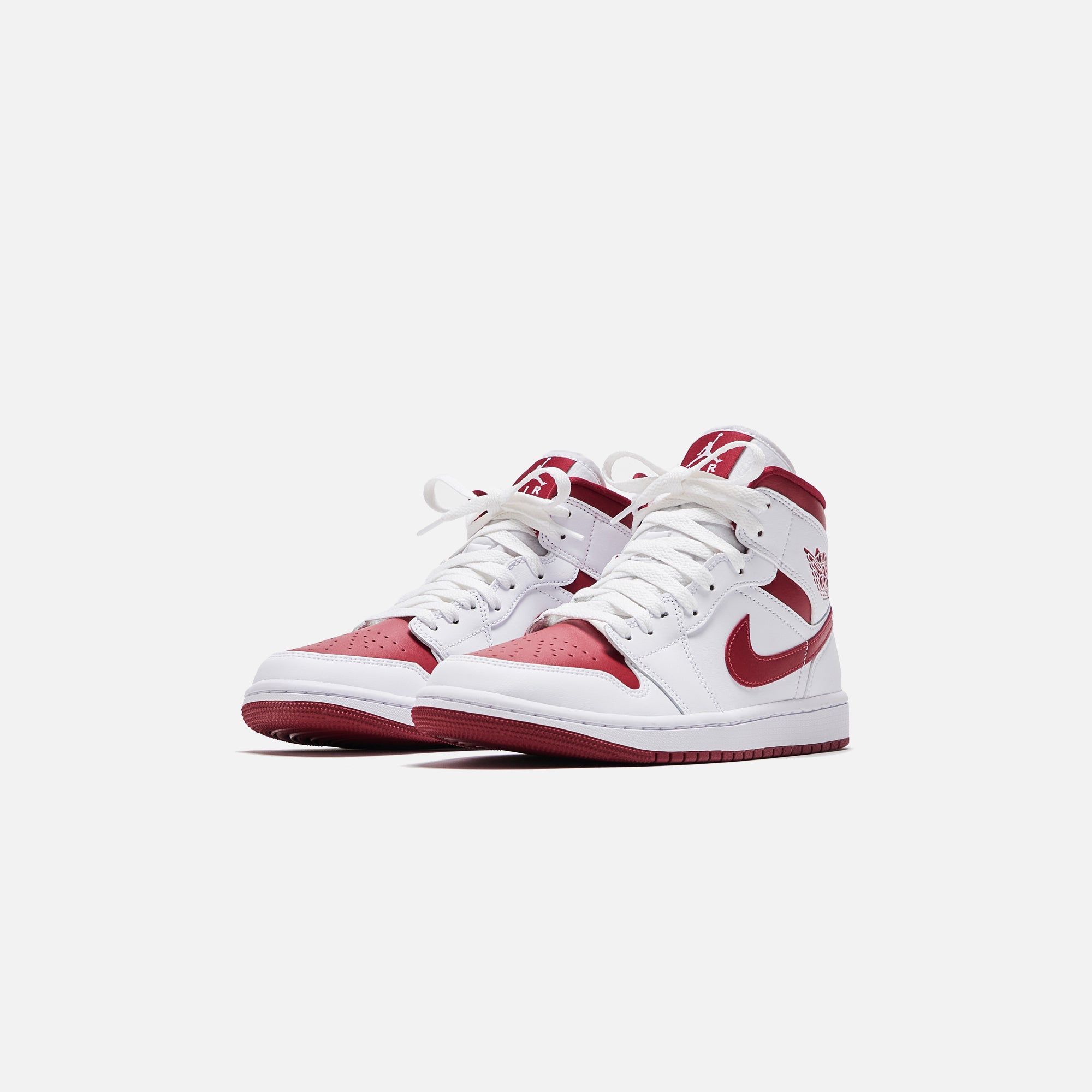 Nike WMNS Air Jordan 1 Mid - White / Pomegranate sold by Kith product image thumbnail 2