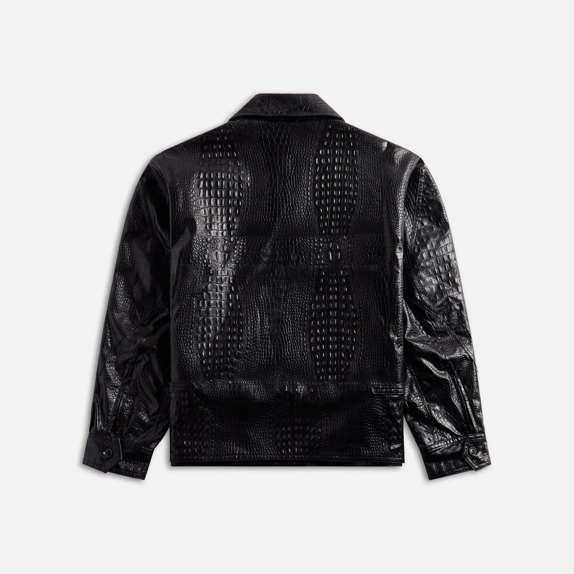 Engineered Garments G8 Jacket Black Alligator Embossed Fake Leather - Black sold by Kith product image thumbnail 2