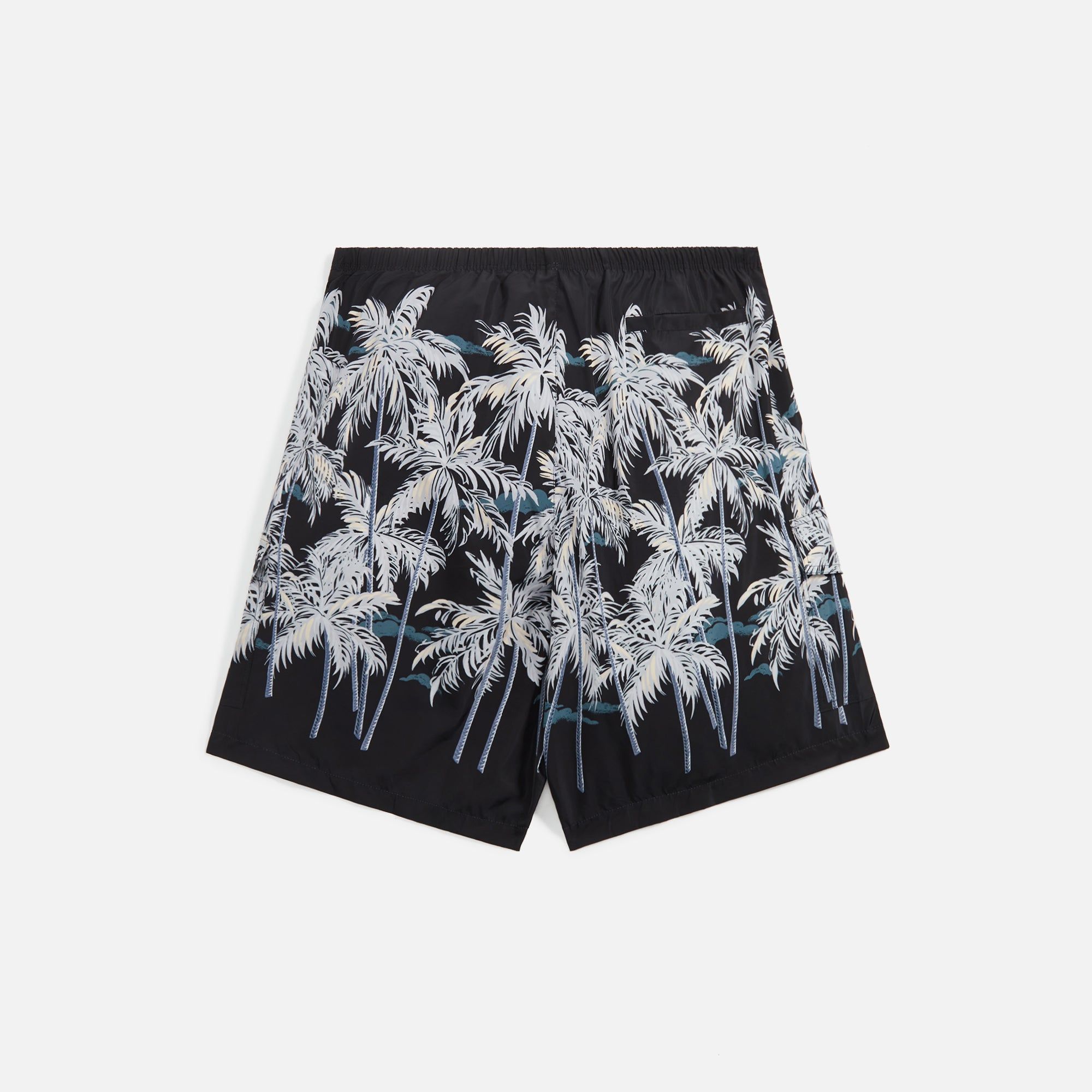 Palm Angels Allover Palms Swimshort - Black / Off White sold by Kith